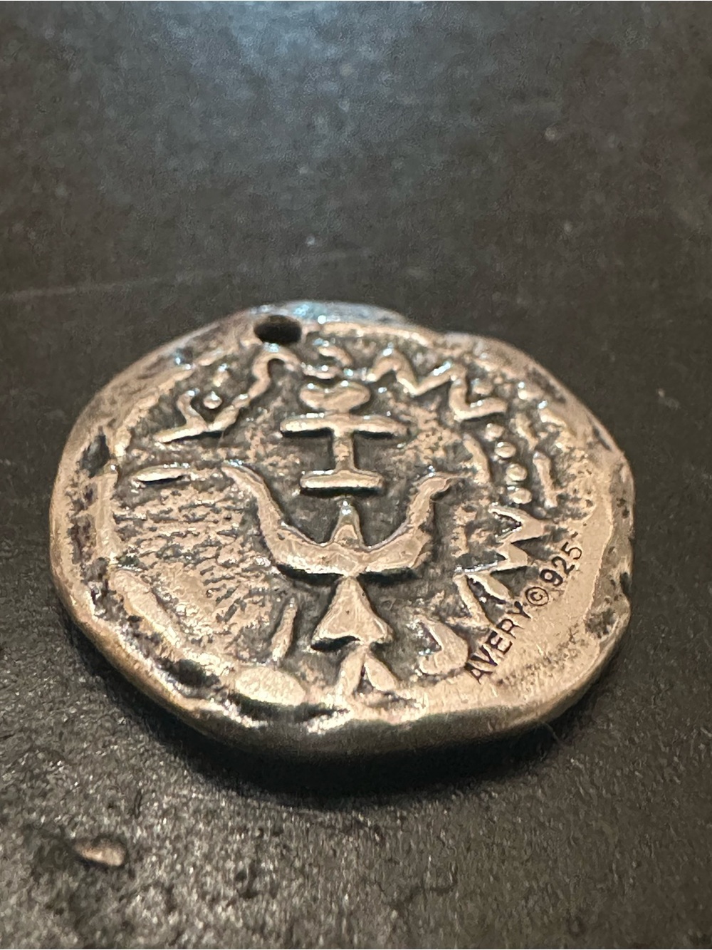 James Avery Rare and Retired Sterling Silver 925 Widow's Mite Coin Charm.